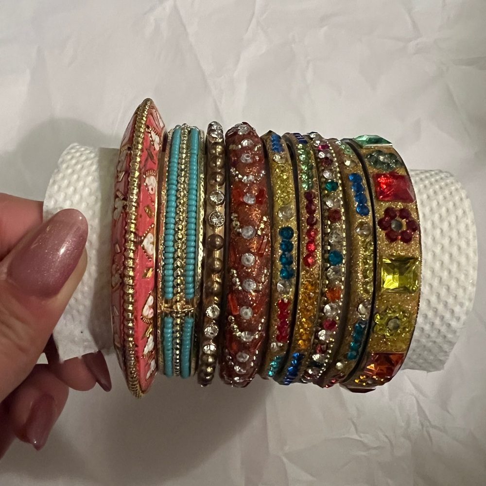 Multicolor Bangle Set - Picture 2 of 2